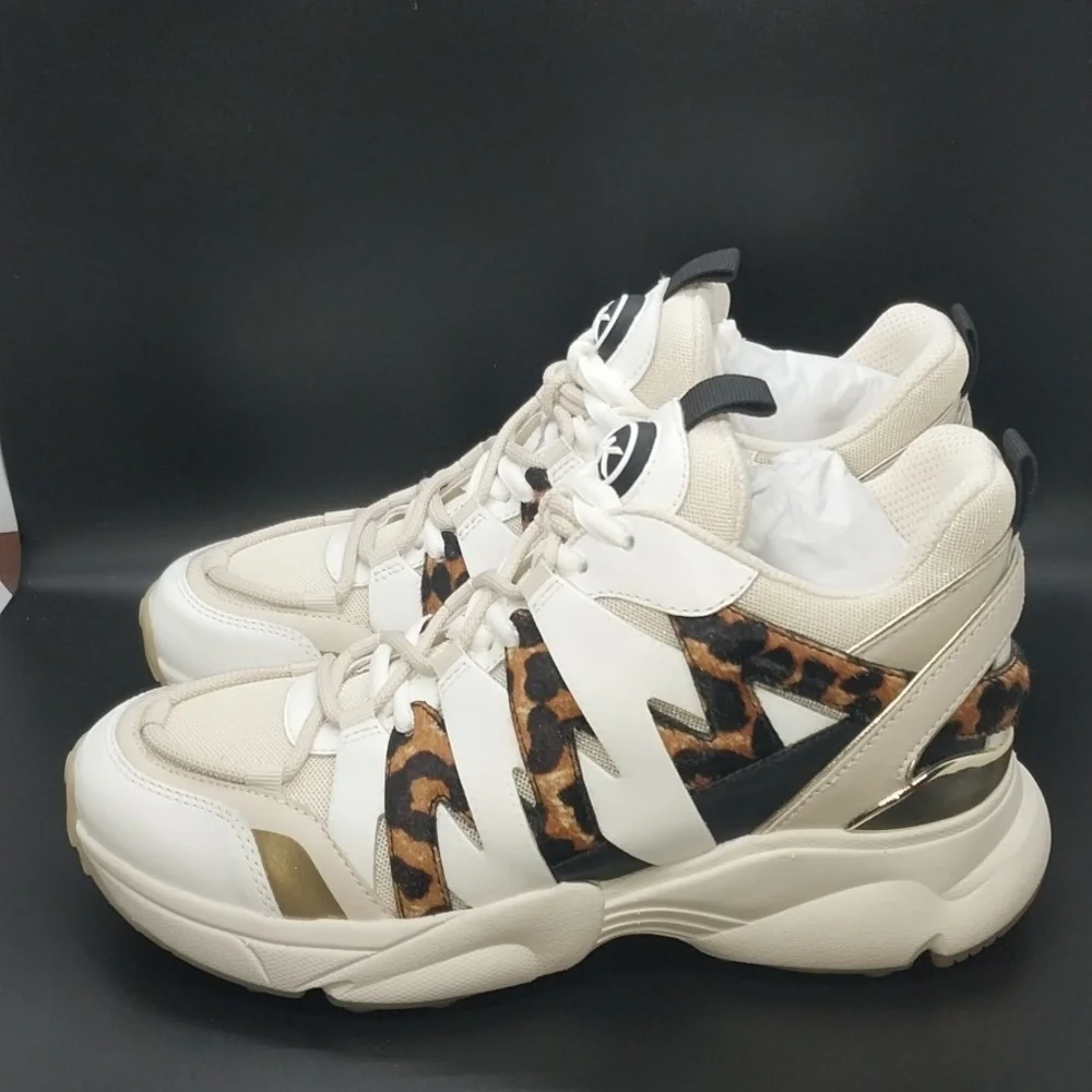 Michael Kors Leopard Calf Hair Trainers - Picture 4 of 7
